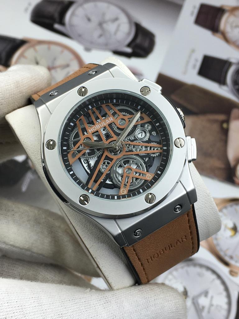 Hublot Classic Fusion Ultra-Thin Skeleton Style Fashion Timepiece